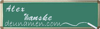 Alex Wanske Visitenkarte